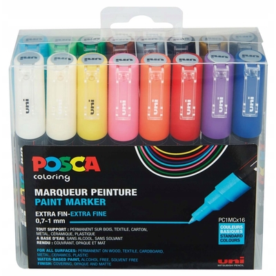 Product Μαρκαδόροι Posca Marker UNI PC-1MC 16er Set base image