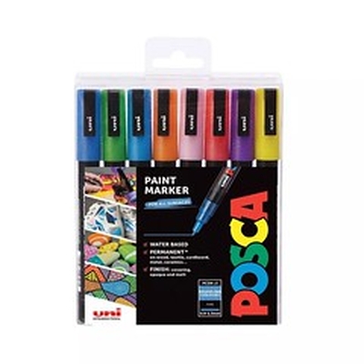 Product Μαρκαδόροι Posca Marker UNI PC-3M 8er Set Glitter base image