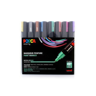 Product Μαρκαδόροι Posca Marker UNI PC-5M 8er Set Metallic base image