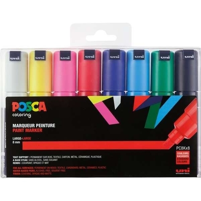 Product Μαρκαδόροι Posca Marker UNI PC-8K 8er Set base image