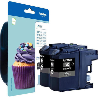 Product Μελάνι Brother LC-123BKBP2 Twin Pack base image