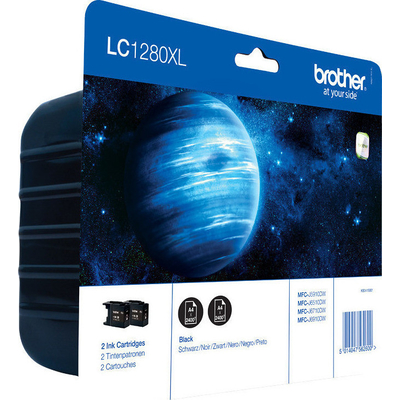 Product Μελάνι Brother LC-1280XLBKBP2 Twin Pack base image