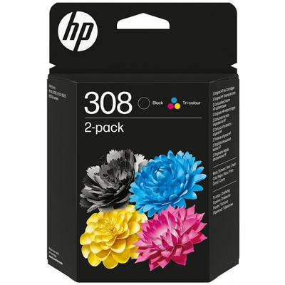 Product Μελάνι HP 308 Black+tricolor ink cartridge base image