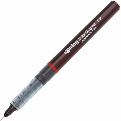 Product Ραπιδογράφος Rotring Feinfiber Tikky Graphic 0,2mm Black 1 Stk base image
