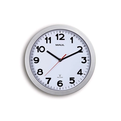 Product Ρολόι Τοίχου Maul Step White/Silver Plastic 30cm inkl. Battery base image