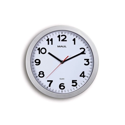 Product Ρολόι Τοίχου Maul Step White/Silver Plastic 30cm inkl. Battery base image
