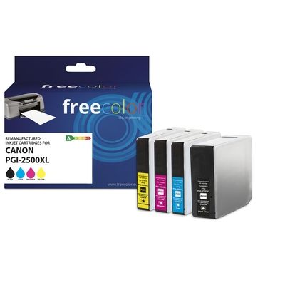 Product Συμβατό Μελάνι Freecolor Canon PGI-2500XL BK/C/M/Y remanufactured base image