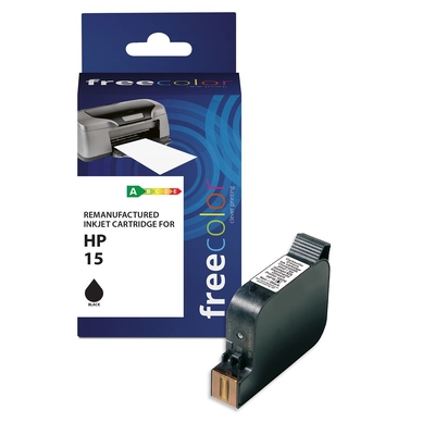 Product Συμβατό Μελάνι Freecolor HP 15 Black remanufactured base image