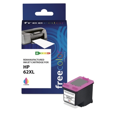 Product Συμβατό Μελάνι Freecolor HP 62XL color C/M/Y remanufactured base image