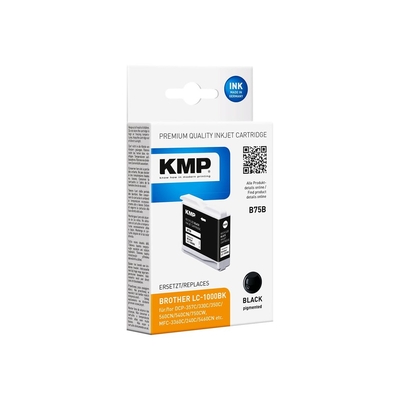 Product Συμβατό Μελάνι KMP Brother LC-1000Bk Black 500 S. B75B remanufactured base image