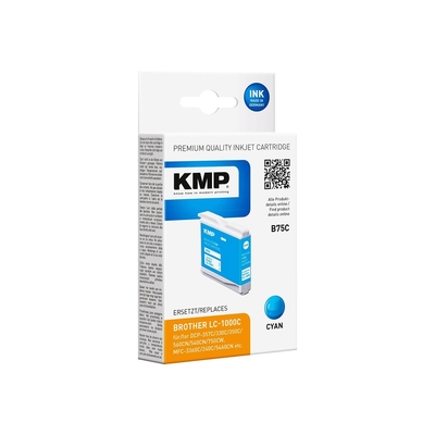 Product Συμβατό Μελάνι KMP Brother LC-1000C LC51C 400 S. cyan remanufactured base image