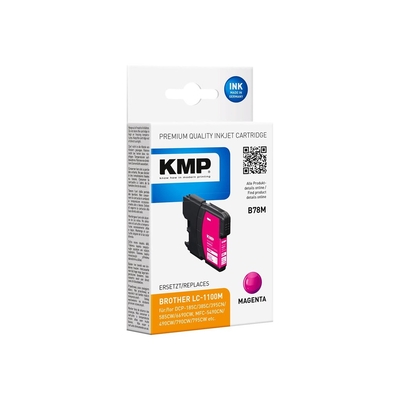 Product Συμβατό Μελάνι KMP Brother LC-1100M 325 S. Magenta remanufactured base image