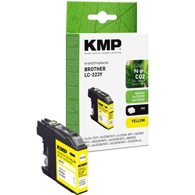 Product Συμβατό Μελάνι KMP Brother LC-223Y Yellow 550 S. B62YX base image