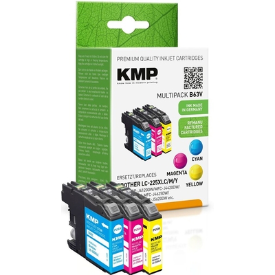 Product Συμβατό Μελάνι KMP Brother LC-225XL C/M/Y Multip. 3x1200S. B63V base image