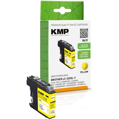 Product Συμβατό Μελάνι KMP Brother LC-225XLY 1200 S. Yellow remanufactured base image