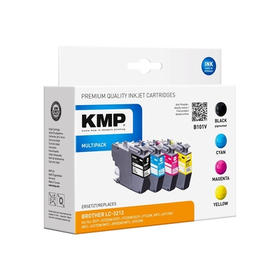 Product Συμβατό Μελάνι KMP Brother LC-3213 bk,cyan,mag,yel. 4x400 S. B100V remanufactured base image