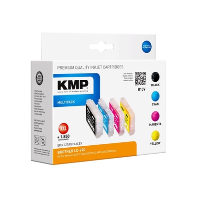 Product Συμβατό Μελάνι KMP Brother LC-970VALBP Multip. B13V compatible base image