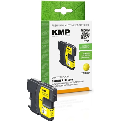 Product Συμβατό Μελάνι KMP Brother LC-980Y Yellow 260 S. B77Y base image