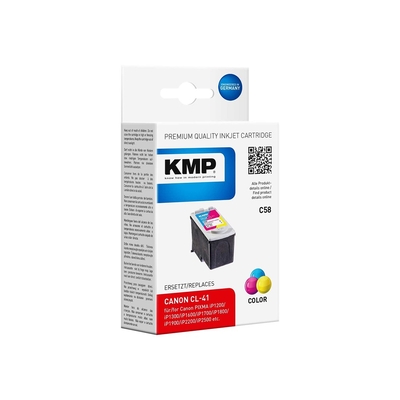 Product Συμβατό Μελάνι KMP Canon CL41 color 155 S. C58 refilled base image