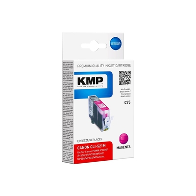 Product Συμβατό Μελάνι KMP Canon CLI521M Magenta 510 S. C75 compatible base image