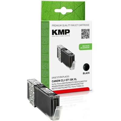 Product Συμβατό Μελάνι KMP Canon CLI571 BK XL Black 425 S. C107BKX compatible base image
