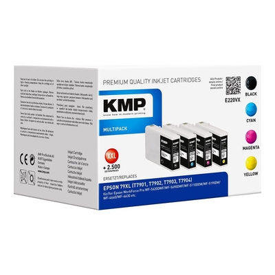Product Συμβατό Μελάνι KMP Epson T7901-T7904 Multip. 2700-3000 S. E220YX remanufactured base image