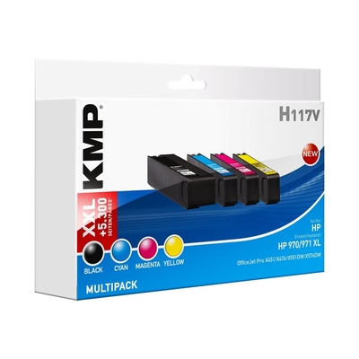 Product Συμβατό Μελάνι KMP HP 970/971XL Multipack 6600-14500 S. H117V refilled base image