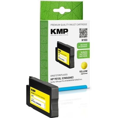 Product Συμβατό Μελάνι KMP HP CN046AE NR.951XL Yellow 1500 S. H103 refilled base image