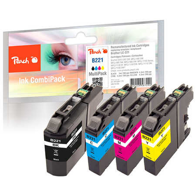 Product Συμβατό Μελάνι Peach Brother LC-221VALBP MultiPack REM,KOM base image