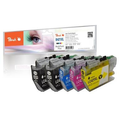 Product Συμβατό Μελάνι Peach Brother LC-421XL MultiPack Plus compatible base image
