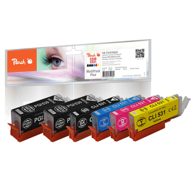 Product Συμβατό Μελάνι Peach Canon PGI-530/CLI-531 MultiPack Plus compatible base image