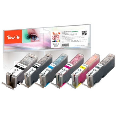 Product Συμβατό Μελάνι Peach Canon PGI-570XL/571XL Multi6Pack KOM base image