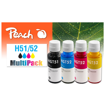 Product Συμβατό Μελάνι Peach HP CISS GT51/52 MultiPack remanufactured base image
