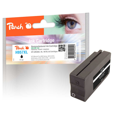 Product Συμβατό Μελάνι Peach HP Nr.957XL Black with OEM Chip remanufactured base image