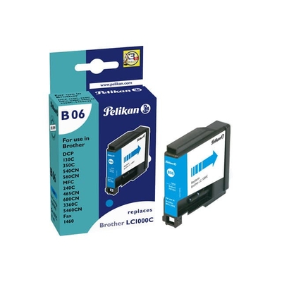 Product Συμβατό Μελάνι Pelikan Brother B06 LC1000 cyan compatible base image