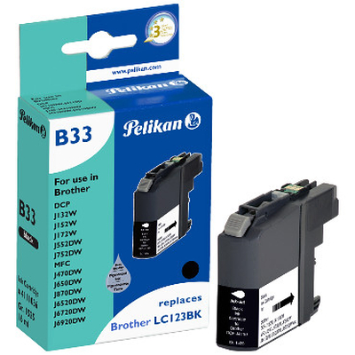 Product Συμβατό Μελάνι Pelikan Brother B33 LC123 bk Black compatible base image