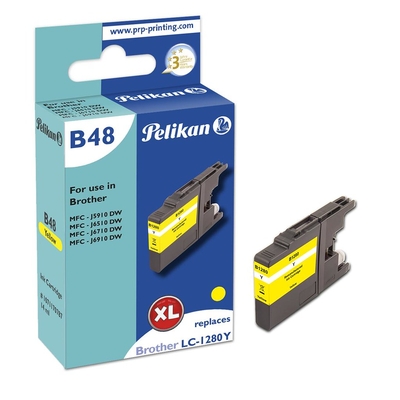 Product Συμβατό Μελάνι Pelikan Brother B48 LC1280XL ye Yellow remanufactured base image