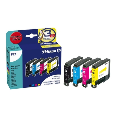 Product Συμβατό Μελάνι Pelikan Brother P12 LC1000 Multipack compatible base image