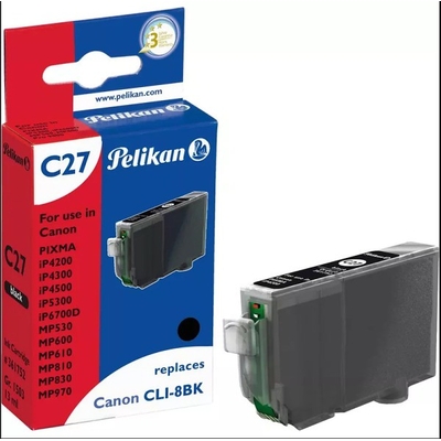 Product Συμβατό Μελάνι Pelikan Canon C27 CLI8 bk Black compatible base image