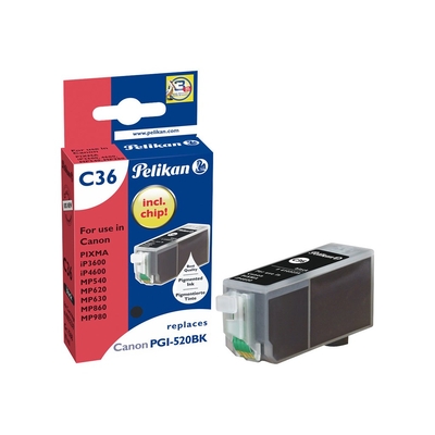Product Συμβατό Μελάνι Pelikan Canon C36 PGI520 bk Black compatible base image