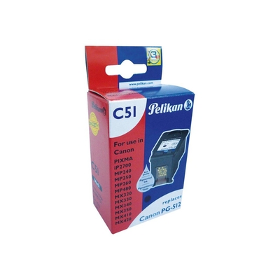 Product Συμβατό Μελάνι Pelikan Canon C51 PG512 Black pig. remanufactured base image