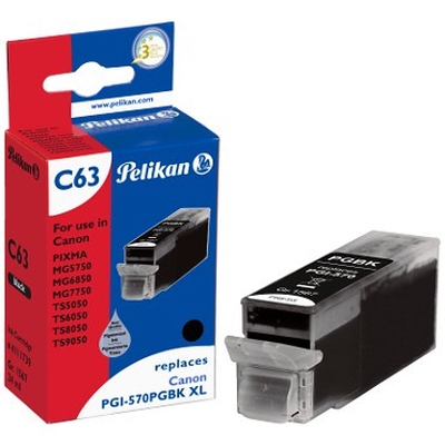 Product Συμβατό Μελάνι Pelikan Canon C63 PGI570PGBK XL Black compatible base image