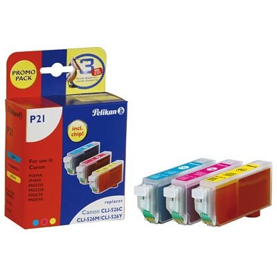 Product Συμβατό Μελάνι Pelikan Canon P21 CLI526 Multipack compatible base image
