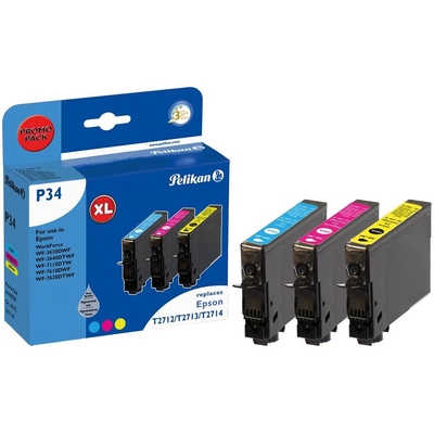 Product Συμβατό Μελάνι Pelikan Epson P34 T2715 Promo Pack C/M/G compatible base image