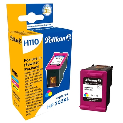 Product Συμβατό Μελάνι Pelikan HP 302XL (F6U67AE) B/C/M/Y base image