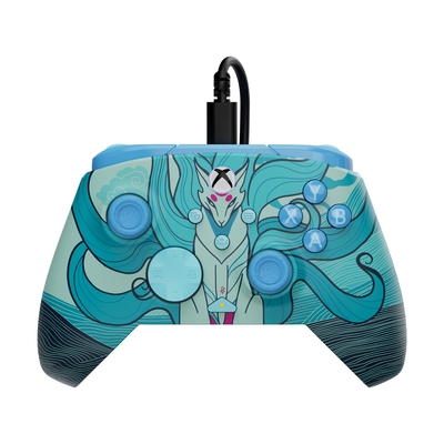 Product Gamepad Turtle Beach: Rematch Advanced - Wired [XBOX, PC] (Blue Kitsune Everglow) base image