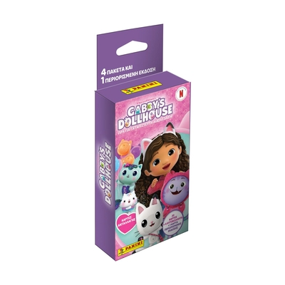 Product Αυτοκόλλητα Panini Gabby's Dollhouse: Eco Blister (4 packs of 5 cards plus 1 limited edition) base image