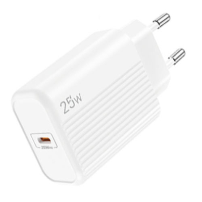 Product Φορτιστής Πρίζας Lamtech FAST Charger Type-C PD25W WHITE base image
