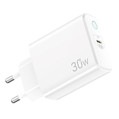 Product Φορτιστής Πρίζας Lamtech FAST Charger Type-C PD30W WHITE base image