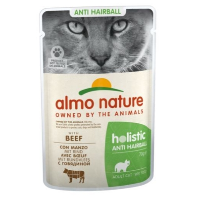 Product Υγρή Τροφή Γάτας Almo Nature Hairball - wet for adult - beef - 70g base image